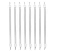 8pcs Heating Rod for Infrared Heaters Single End Quartz Ceramic White | Insert Type Tube, Uniform Heat Distribution, Rapid Heating, Easy Installation, Space Saving Design for Replacements