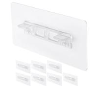 8pcs Heavy Duty Adhesive Shelf Bracket with No Drill Support | PVC Peg Set, Sturdy No Trace Hold for Book Shelves and Kitchen Cabinets
