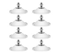 8Pcs Heavy Duty Clear PVC Suction Cups, 2.16Inch Thickened Window Sucker Pads