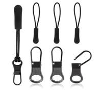 8pcs Heavy Duty Detachable Zipper Pull Replacement with Slider Handle for Clothing, Luggage, Boots & Purses
