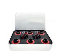 8PCS High Speed 608 Hybrid Black Ceramic Bearings with Spacer for Inline Skate Skateboard Scooter Longboard(Black ball-20cm)
