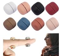8PCS Hijab Magnets Set, Strong Magnetic Colorful Alloy Hijab Pins, Multi-use Punch-Free Shawl Pin for Clothes Dress Scarves Magnets