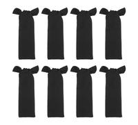 8pcs Horse Mane Protection Bag for Tangle Reduction and Daily Care | Polyester, Adjustable Straps and Elastic Closures, Quick Slip-on Fit for Stall Rest, Rainy Weather, Black