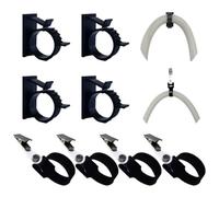 8Pcs Hose Holder Clip, Anti-Winding Oxygen Hose Organizer, Adjustable Tube Clip for Bed，Universal Oxygen Tube Clips fit Most Hose