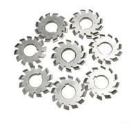8Pcs HSS M2 Bore 22mm PA 20°Degree, Metalworking HSS M2 Involute Gear Cutter Set, for Ferrous and Non-Ferrous Materials Straight Tooth Design