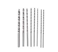 8Pcs HSS Twist Drill Bits Set, 4mm-10mm Extra Long 200mm Rotary Drill Bits for Metal Wood Plastic PVC, High Speed Steel Drill Bit Kit with Round Shank