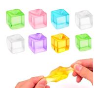 8pcs Ice Cube Squishy, Squishy Cube, Ice Cube Squeeze Toys, Stress Ball, Sugar Ball, Stress Relief Sensory Toys, for Boys And Girls Birthday Parties Stress Relief Balls School Gift(Random Color)