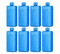 8Pcs Ice Packs for Portable Air Conditioner, Mini Reusable Freezer Packs for Cooler, Slim Ice Blocks Cube Boxes with Lid for Lunch Box Cooler Bag Camping Fan Cooling Accessories for Efficient