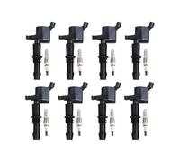 8PCS Ignition Coils + 8PCS Spark Plugs For Ford For F150 Truck V8 5.4L 2005-2007 DG511 SP515 SP546 3L3Z12029BA