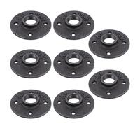 8pcs Industrial Vintage Cast Iron Floor Flange 3/4 Inch 4 Hole