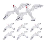 8pcs Inflatable Seagull Balloon, 3d PVC Pool for Water Games | Ocean Theme Decor, Lightweight Floating Design, Quick Setup, Backyard Party Use, Stretchable Finish