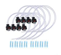 8Pcs Injector Wiring Pigtails Harness Suitable for Chevy For GMC Truck Series, Designed to Fit Models from Year Range of 2017 to 2024