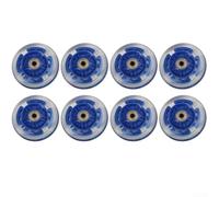 8Pcs Inline Skates Wheels, Luminous Inline Skate Wheels With Self-Generating LED Light, 64/70/80mm For Inlines Skates And Strollers (64mm)