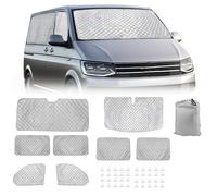 8pcs Internal Thermal Blind Set for VW T5 T6, Car Windshield Cover, Window Front Screen Cover, Summer Uv Sun Blind for VW T5 T6 Campervans Motorhome
