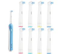 8Pcs Interspace Toothbrush Heads, Electric Toothbrush Head Replacement Brush Heads Compatible with Braun Oral B Electric Toothbrushes for Cleaning Crevices, Bridges and Implants