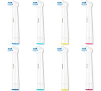 8Pcs Interspace Toothbrush Heads, Precision Clean Toothbrush Head Replacement - Suitable for Oral B Braun Electric Toothbrushes, Cleans Crevices, Bridges & Implants