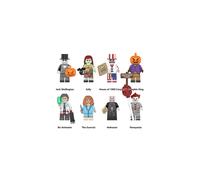 8Pcs Jack The Exorcist Sally Pennywise Hellraiser Minifigure Assembling Building Blocks Toys