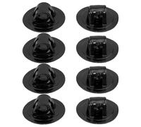 8pcs Kayak Motor Holder Fixed Bracket for Canoe and Rubber Dinghy | Black Pp Mount, Horizontal or Vertical Setup, Easy Installation, Built for Harsh Marine Use