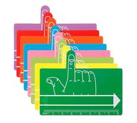 8Pcs Kids Finger Spacers Handwriting Tools Reading Bookmark Guided Reading Strips for Classroom and Home Use