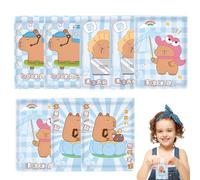 8pcs Kids Ice Pack Cold Compress for Kids Gel Cooling Pad,Reusable,Suitable for Attached to Any Part of The Face and Body(Random Pattern)