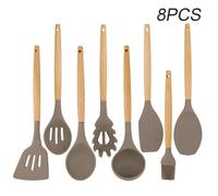 (8pcs) Kitchen Silicone Spatula Utensil Set Non-Stick for Cooking Kitchen Gadgets Tools
