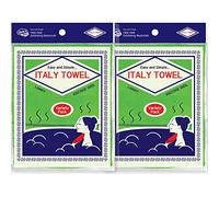 [ 8PCS ] Korean Asian Exfoliating Washcloth Italy Towel - Scrubbing Cloth for Removing Dead Skin Callus, Cleaning Pores and Reducing Acne Breakout and Blackhead (01. Green 4pcs + Green 4pcs)