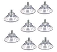 8PCS Large Suction Cups 3.4 inch Clear PVC Strong Suction Cups with M8 Screw Nut Strong Adhesive Glass Sucker Pads