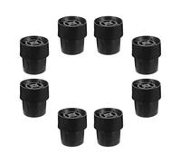 8pcs Latex Trampoline Leg Cover Replacement Parts for Rebounder Owners | Black Rubber Protector, Floor Scratch Prevention, Fits Trampoline Leg Tube and Workshop Bench Feet