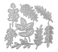 8Pcs Leaf Metal Cutting Dies, Various Leaves Embossing Stencils, Assorted Leaves Plant Flower Cutting Dies for DIY Card Making, Scrapbooking, Photo Album & Paper Craft Decor