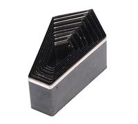 8PCS Leather Punching Die Set, Geometric Shapes Hollow Punching Tool Leather Craft Cutting Tool Dies Set