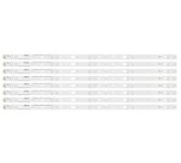 8pcs LED strip for L55S3900 55FS3750-B D55A710 LVF550CS0T T8-55D2730B for TOT_32F3800A_2X5_3030C_V3 55LB09_3030