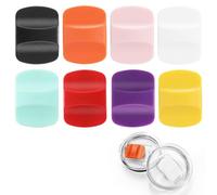 8Pcs Lid Magnetic Slider Replacement, Replacement Magnetic Push Block, Compatible With YETI Lids 10 oz, 16 oz, 20 oz, 26 oz, 30 oz (Orange, Pink, Purple, Red, Green, Yellow, White, Black)