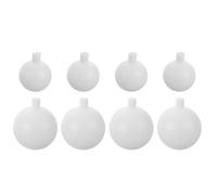 8pcs Light Globe Shade White Plastic Spherical Replacement | Lightweight Decorative Cover, Modern Minimalist Style, Compatible Event Decoration Props, 3.14 Inch and 2.36 Inch Sizes