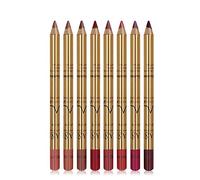 8pcs Lip Liner Pencil Kit Waterproof Smooth Lip Liner Long Lasting Retro Lipstick Pen with Golden Tube Sweat-Proof Lips Cosmetic Set, Lip Liner Nyx Lip Liner Lip Pencil Lip Liner Pencil Set Lip Liner