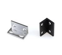 8Pcs/Lot Single/Double/Triple Universal Fitting Connector Angle for 20 Series Aluminium Profiles(Double Hole Silver)