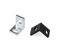 8Pcs/Lot Single/Double/Triple Universal Fitting Connector Angle for 20 Series Aluminium Profiles(Single Hole Black)
