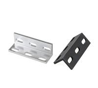 8Pcs/Lot Single/Double/Triple Universal Fitting Connector Angle for 20 Series Aluminium Profiles(Triple Hole Black)