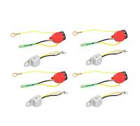8Pcs Low Oil Alert Sensor, Engine Stop Switch for GX120 GX160 5.5HP, Wide Compatibility ABS Plastic Stable Safe Durable Kill Switch Control, Replacement for 34150 - ZH7-023 36100