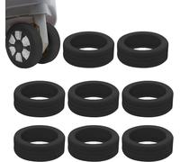 8Pcs Luggage Compartment Wheel Cover, Silent Protective Cover for Luggage Wheels, Luggage Accessories Silicone, Protects and Decorates Your Hand Luggage Wheels, Bicycles
