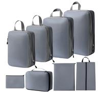 8Pcs Luggage Organizers Pouches Packing Cube Storage Bags For Suitcases With Drawstring And Travel Fluid Pouches Packing Cube Storage