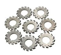 8pcs M0.5-M4.5 Straight Tooth Disc Bevel Gear, PA20 Degrees HSS Spur Milling Cutter(M3.5)