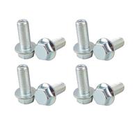 8pcs M10 x 1.25mm Bolt M10-1.25 x 25mm Hex Head Flange Bolt for Most Brands of ATV UTV Quads 4 Wheeler Go Karts Flanged Hex Screws Mini Bike Car Truck Lawn Mower Snowmobile Pressure Washers