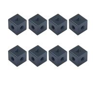 8Pcs M3 Cube Hex Nut 10X10X6/10Mm Three-Side Fixed Block Connector For 3D Printer Acrylic Case DIY Assembly (10x10x10mm Black)
