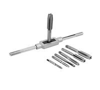 8pcs M3-M12 Tap Wrench Drill Set Hand Tapping Tools Metric Screw Thread Tap Twist Drill Bit Wrench Set