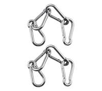 8Pcs M6 Spring Snap Hooks Heavy Duty Stainless Steel 304 Swing Set Accessories Fit for Gym,Camping,Traveling