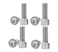8Pcs M6x18 Disc Brake Mounting Bolts | Black Steel Screws, For Hydraulic Caliper Fixing, Quality Mirror Polished Finish, For Mountain Road Bike Parts