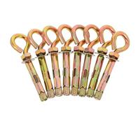 8pcs M8 Carbon Steel Expansion Eyebolts for Engineering Projects