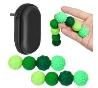 8PCS Magnetic Balls Fidget Toy, Silicone Texture Magnetic Balls, Silent Stress Relief Sensory Toy, Magnetic Sensory Fidget Balls, For Adults & Teens For ADHD, Autism, Anxiety, Fidget, Tension (Green)