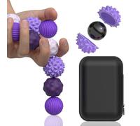 8PCS Magnetic Balls,Sensory Fidget Magnet Balls with Silicone Shell for Adults & Teens-to Calm Restless Hands and Anxious Mind, Quiet Desk Fidget Toys for Office Travel Toys Gift (Big,Purple,8)