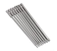8PCS Magnetic for Torx Screwdriver Bit Set 150mm Long Alloy Steel for T8 for for T15 for T20 for T25 T27 for T30 T40 6.35mm 1/4 Inch Hex Shank for Electric